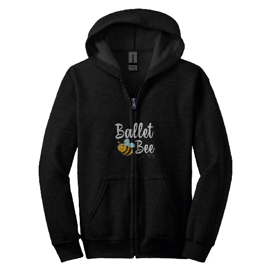 Ballet Bee Ballet Dancer Funny Bumblebee Zip Hoodies