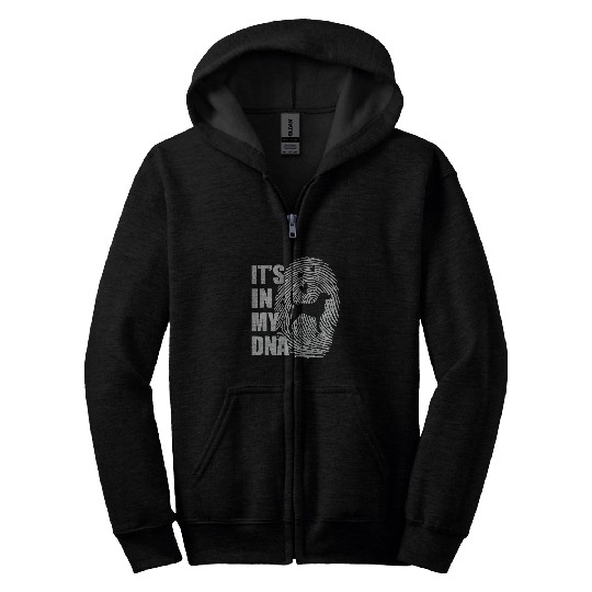 Funny English Foxhound DNA Dog Mom Dad Dog Lover Zip Hoodies
