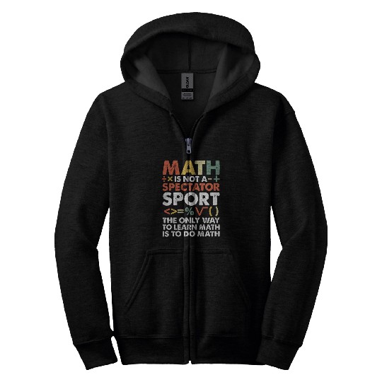 Cool Math Art For Men Women Mathematics Number Math Lovers 22 Zip Hoodies