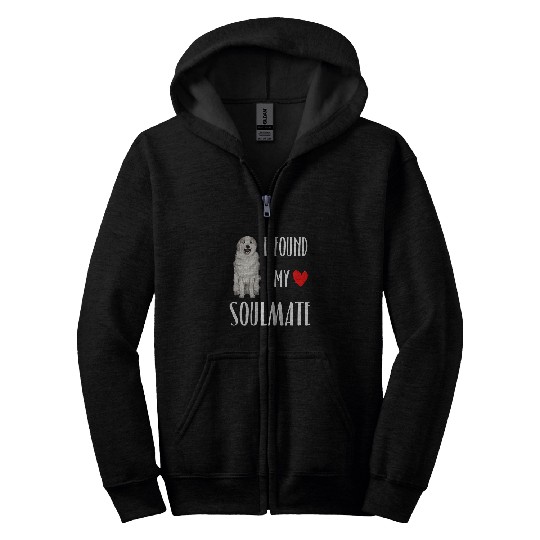 I Found My Soulmate Great Pyrenee Dog Lover bests Friend Gift Zip Hoodies