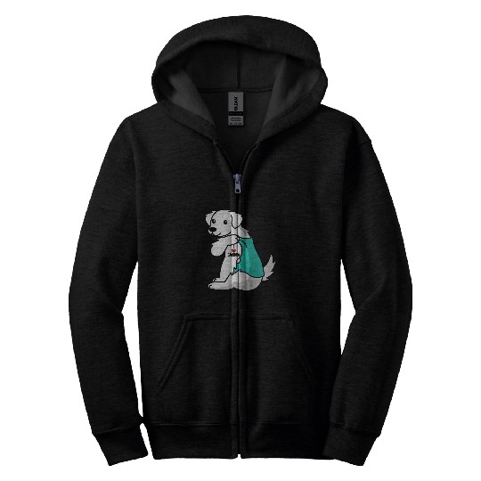 I Love Grandma Tattoo Great Pyrenees Grandmother Dog Zip Hoodies