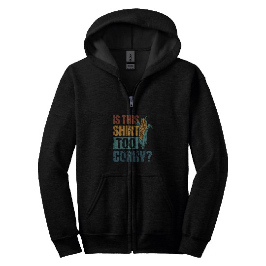 Corn Lover Retro vintages Farmer Maize Enthusiast Zip Hoodies