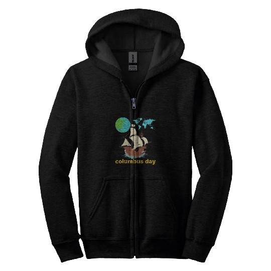 Columbus Day Indigenous Peoples Day Native American Day Zip Hoodies