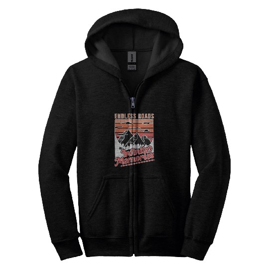 Endless Roads Infinite Memories Road Trip 2 Zip Hoodies