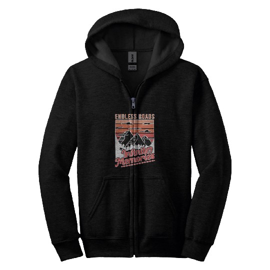 Endless Roads Infinite Memories Road Trip 2 Zip Hoodies