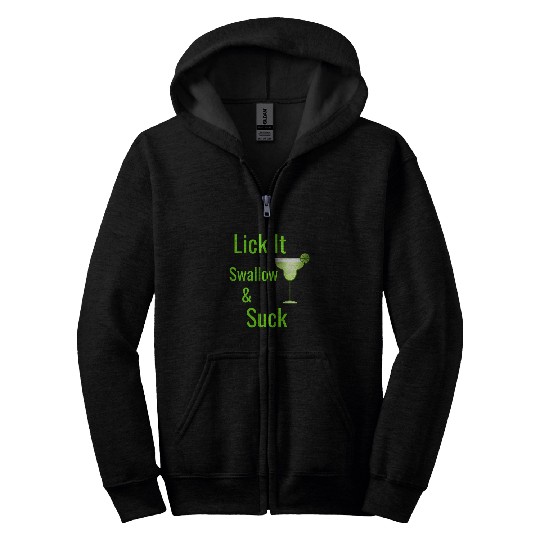 Lacrosse Gift Lick Swallow Suck Margarita Zip Hoodies