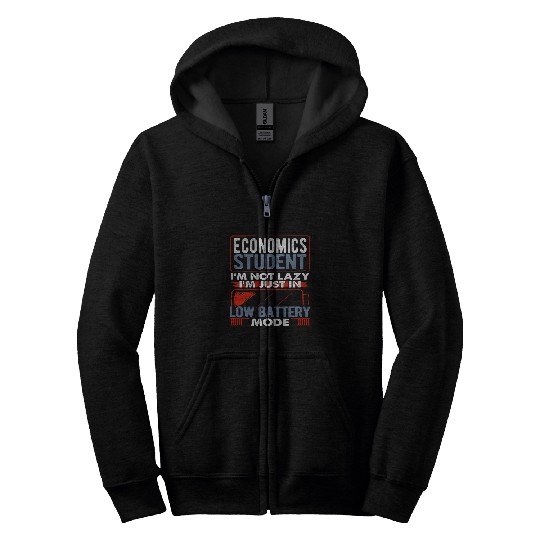 Economics Student School College University Funny Gift Zip Hoodies