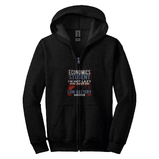Economics Student School College University Funny Gift Zip Hoodies