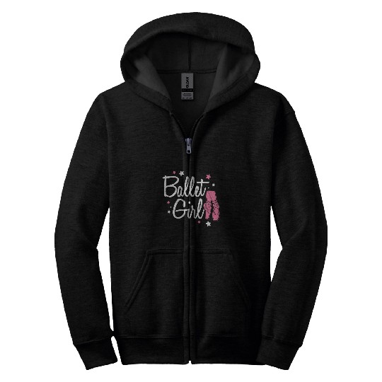 Ballet Girl Ballerina Ballet Dancer Zip Hoodies