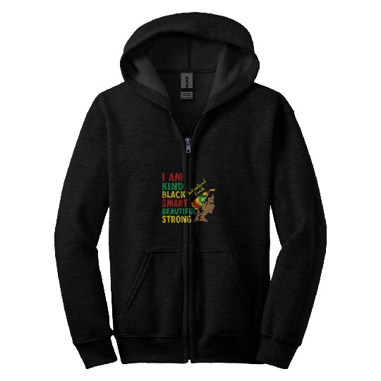 Black Instructional Coachs African American Melanin Zip Hoodies