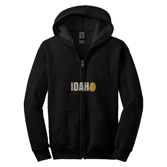 Lacrosse Gift Idaho Potato Souvenir Simple State Vegetable Tuber Funny Zip Hoodies