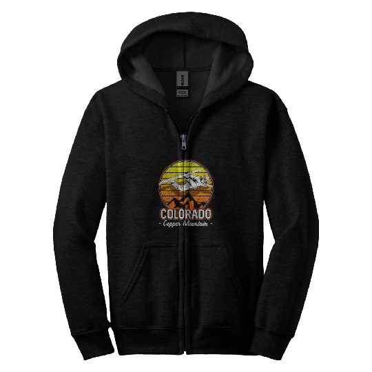 Skiing Ski Copper Mountain Colorado Snowboarding 1 Zip Hoodies
