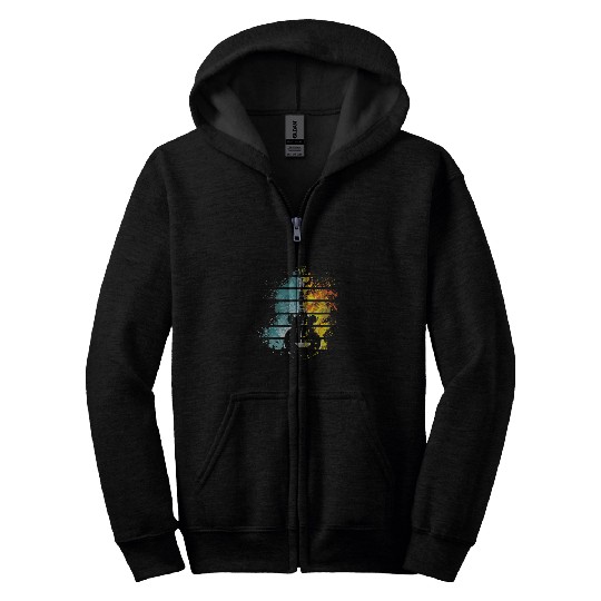 Guitarist Blues Guitar For Men and Women Fans of the Blues Guitar Zip Hoodies