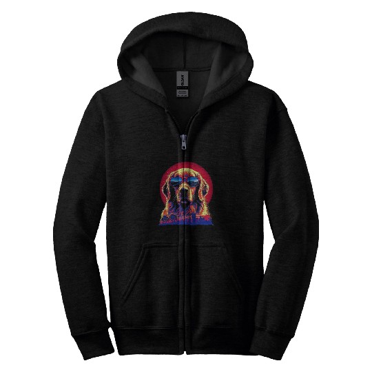 Golden Retriever vintages Style 2 Zip Hoodies