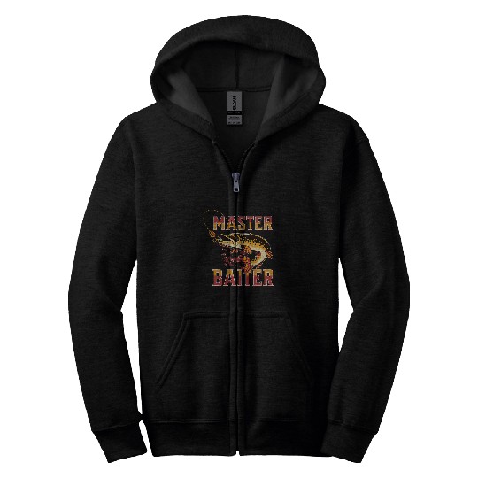 Fishing Master Baiter Funny Fishing 3 Fisher Zip Hoodies
