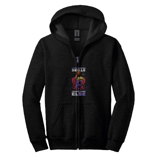 Basketball alien Outstanding skills from somewhere else Zip Hoodies