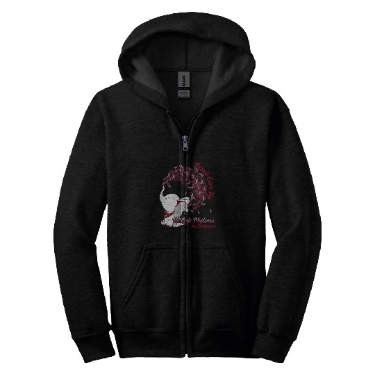 Elephant Ribbon Multiple Myeloma Awareness Support Zip Hoodies