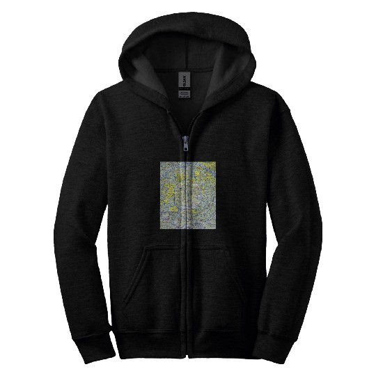 Aeronautical chart VFR sectional pilot Washington DC Zip Hoodies
