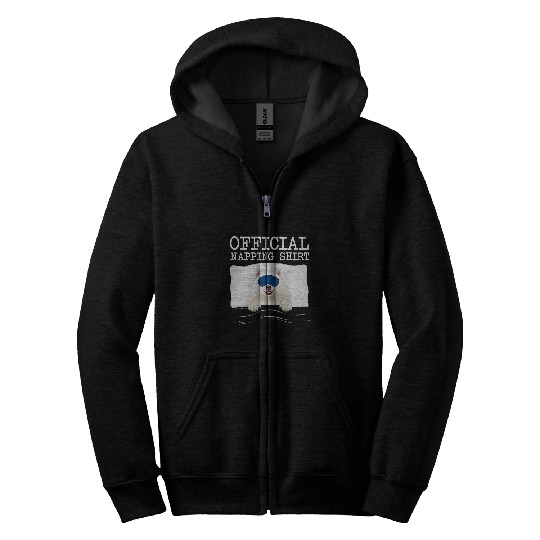 Dog Samoyed Sleeping Samoyed Sleep Official Napping Zip Hoodies
