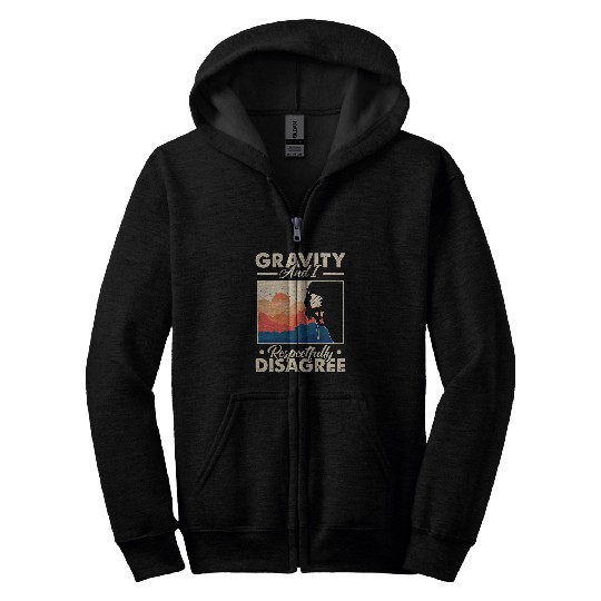 Funny Rock Climbing vintages Design for Athletes Boulderer Zip Hoodies
