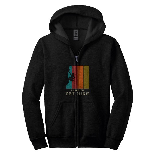 Funny Rock Climbing Mountain Indoor Bouldering Zip Hoodies
