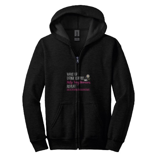 Coffee Breastfeeding Lactation Consultant Zip Hoodies