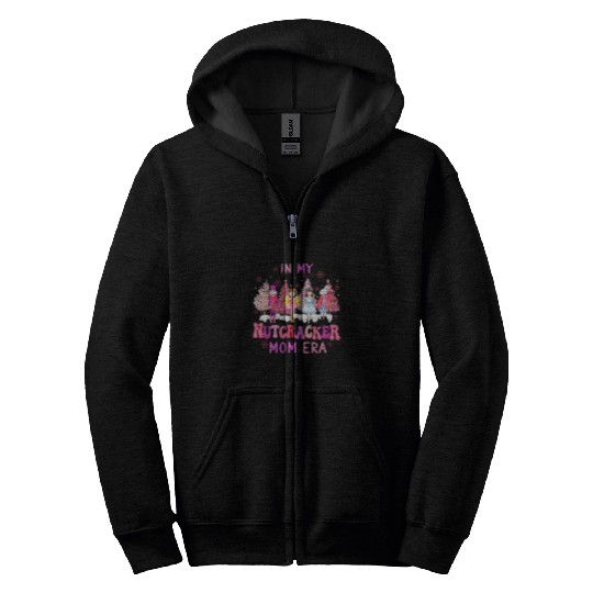 In My Nutcracker Mom Era Cute Christmas Nutcracker Ballet Zip Hoodies
