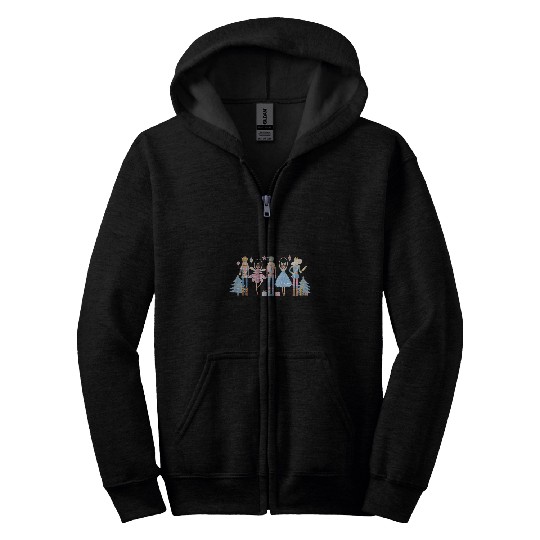 In My Nutcracker Mom Era Christmas Nutcracker Ballet Festive Zip Hoodies
