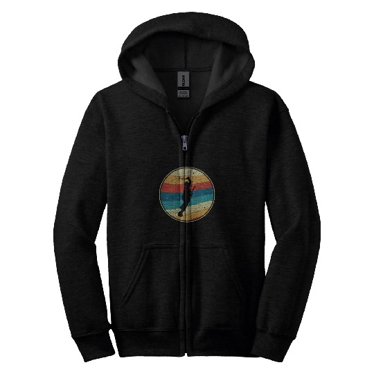 Classic Retro 90s Ice Climbing Sports Fan Vintage Zip Hoodies