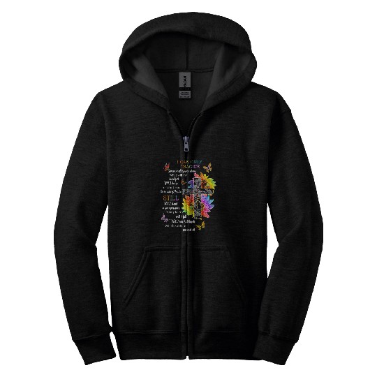 Sunflower Jesus Cross Butterfly I Can Imagine Christian Zip Hoodies