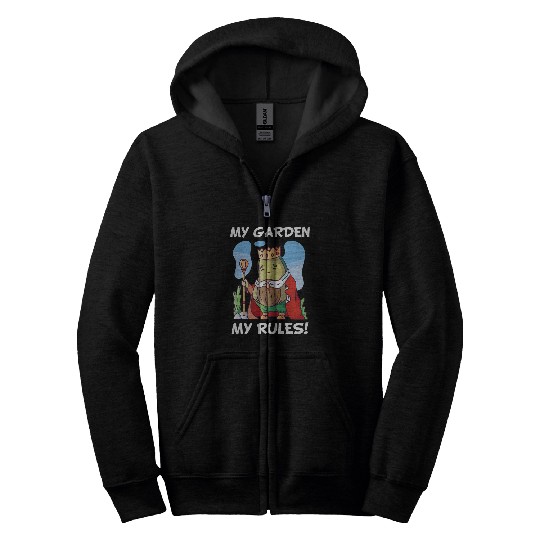 Lacrosse Gift Mein Garten Meine Rules Avocado Parody Garten Zip Hoodies