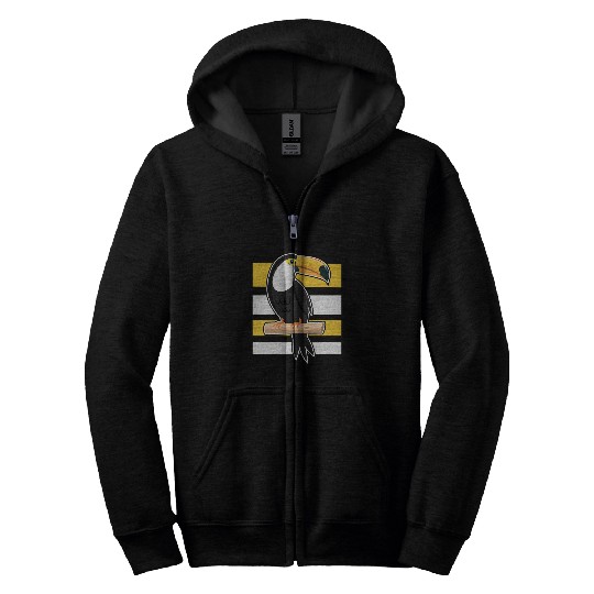 Tucan Parrot Paradise Bird Bird Owners Zip Hoodies
