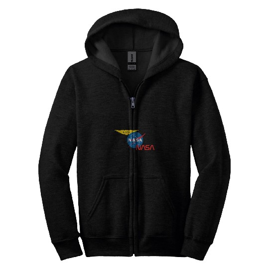 Lacrosse Gift NASA NACA Meatball Worm Logo 21 Zip Hoodies