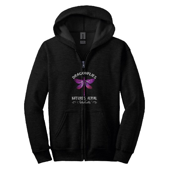 Natures Aerial Acrobat Dragonflies Nature Insect Dragonfly 22 Zip Hoodies