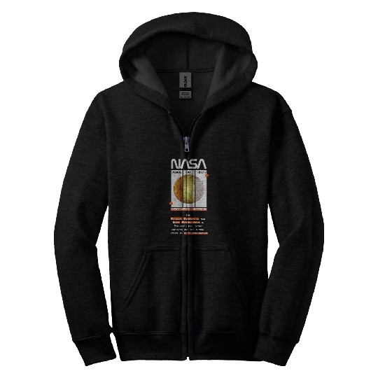 Lacrosse Gift NASA Mission Venus Io Triton Worm Logo Zip Hoodies