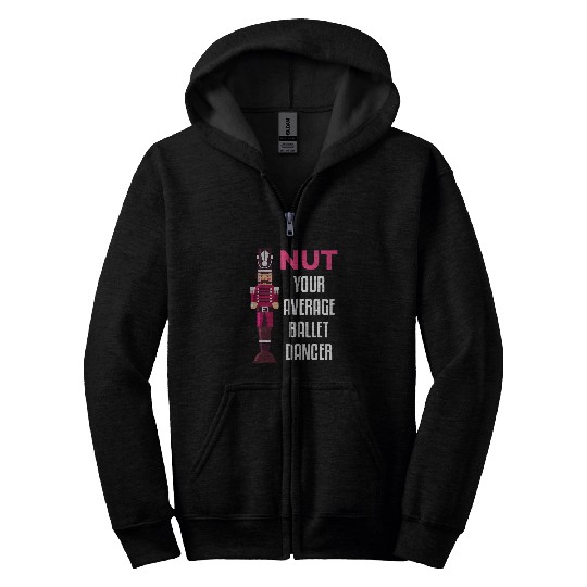 Funny Nutcracker Ballet Dancer Ballerina Gift Zip Hoodies