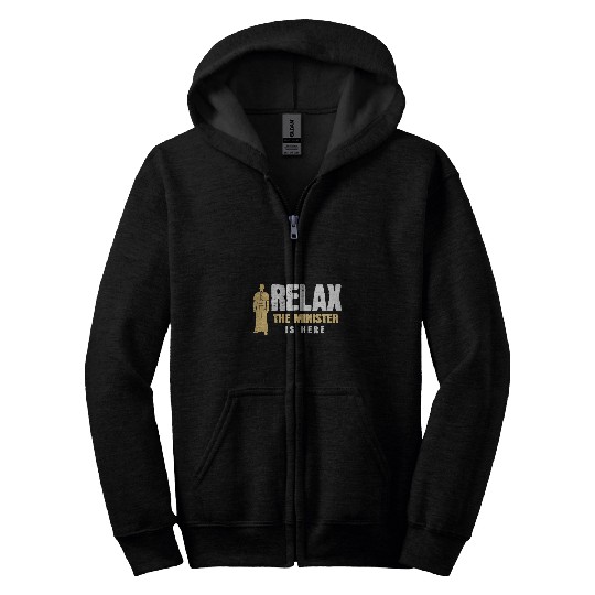 Funny Ordained Minister Wedding Officiant Zip Hoodies