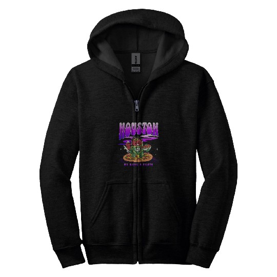 HoustonThemed Astronaut Tomato Pasta Party in Space 1 Zip Hoodies
