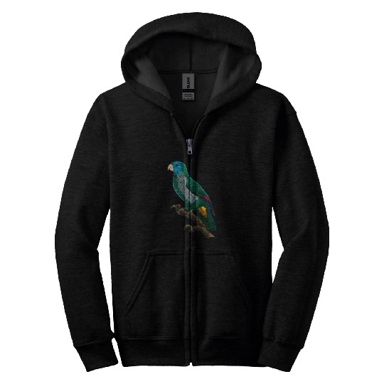 Parrot Tropical bird from the rainforest 25 Zip Hoodies