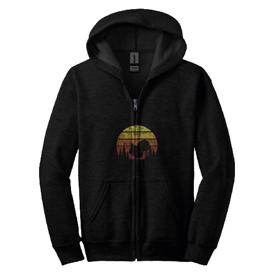 Turkey Hunting Retro Bird Hunter Zip Hoodies