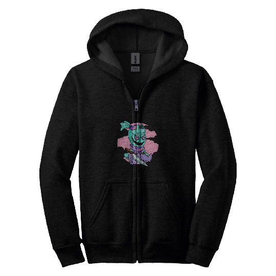 Horror Doll Pastel Goth Aesthetic Gothic Zip Hoodies