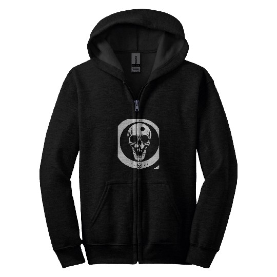 Horror Skull Skull Art Skull Gothic Heavy Metal 1 Zip Hoodies