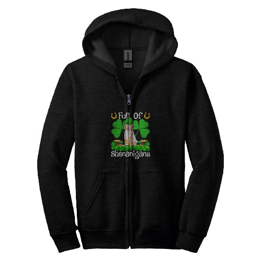 Discover Full Of Shenanigans Australian Shepherd Dog St Patricks Day Zip Hoodies