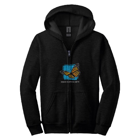 Need Milkweeds Monarch Butterfly Zip Hoodies