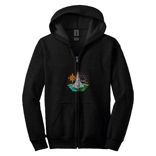 NASA STS78 Mission Native American inspired graphic Zip Hoodies