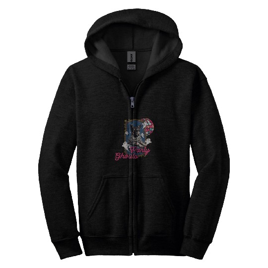 Funny German Shepherd Dogs Dressed As Mummy Halloween Party Zip Hoodies
