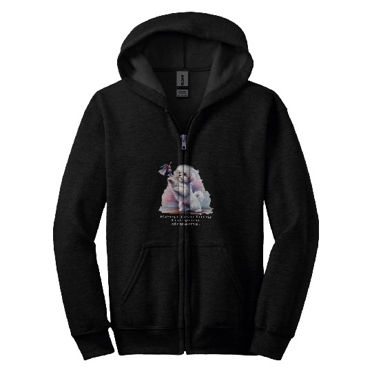 Inspirational Maltese Dog Keep Reaching Puppy Owners Zip Hoodies