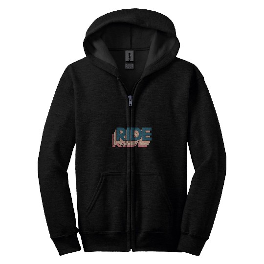 Ride Motorcycle Motorbike Automobile Motor Vehicle 21 Zip Hoodies