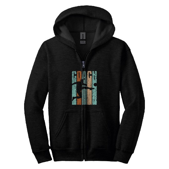 Soccor Coachs Player Mens Boys Kids Youth Coaching Trainer Zip Hoodies