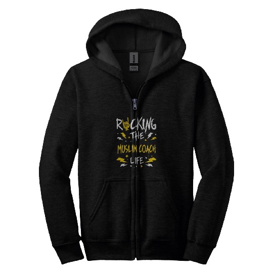 Rocking the Muslim Coachs Funny Islam Humor Zip Hoodies